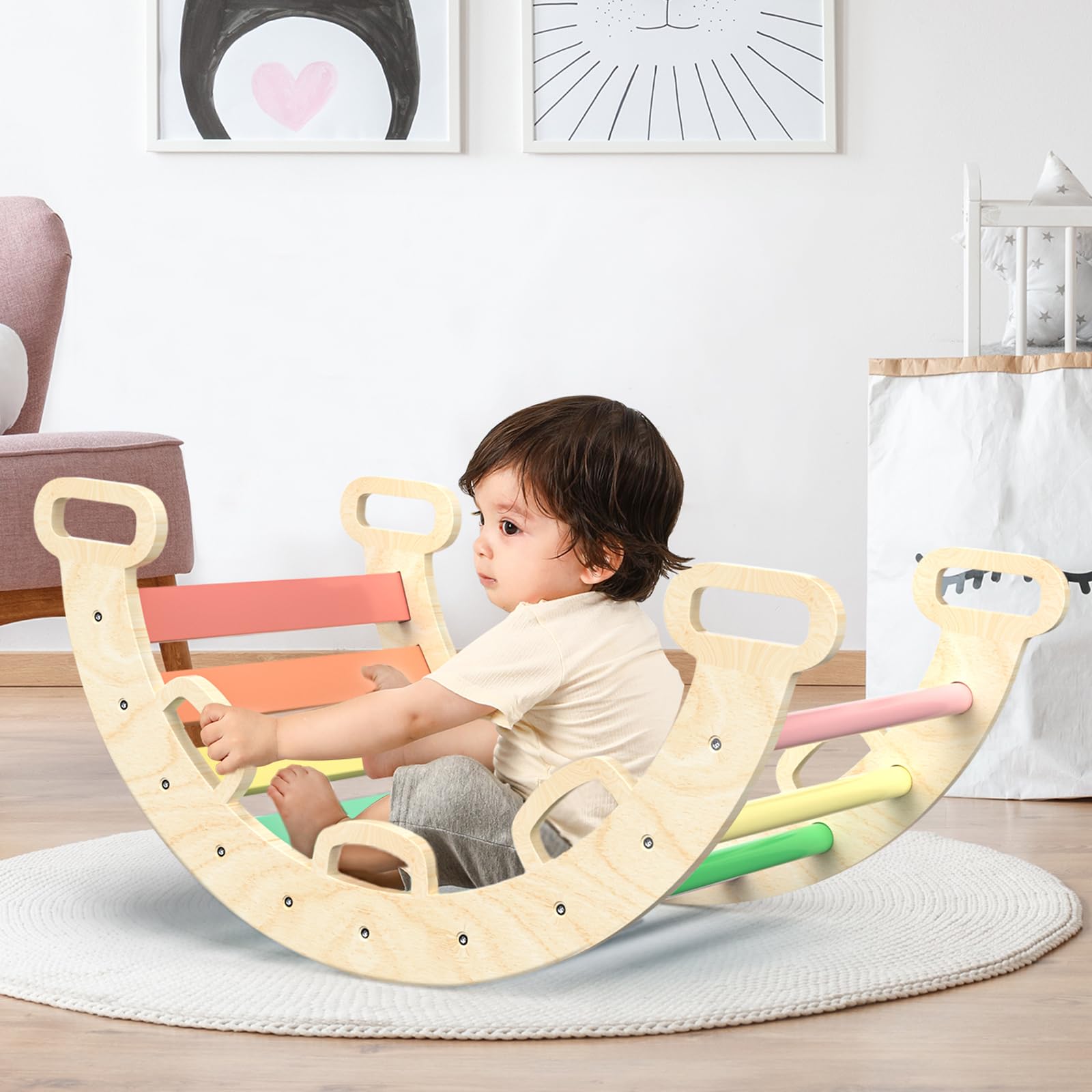 Arco de escalera Pikler Aurora- BlueWood® 2024 *Arcoíris